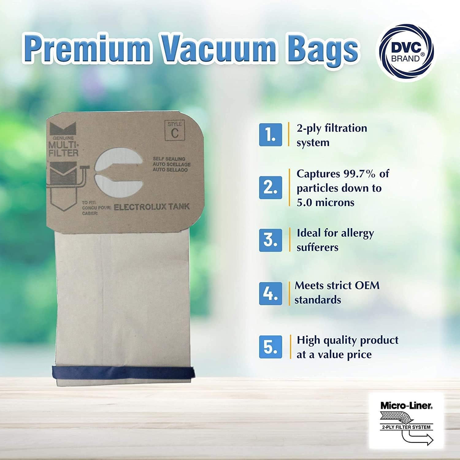 Amazon.com - DVC Micro-Lined Paper Replacement Bags For Electrolux