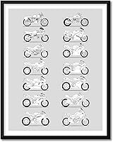 Vista 15 de Idea Network Póster hecho a mano compatible con Suzuki Motorcycle Print Best Suzuki Motorbikes History and Evolution of Suzuki Generations for