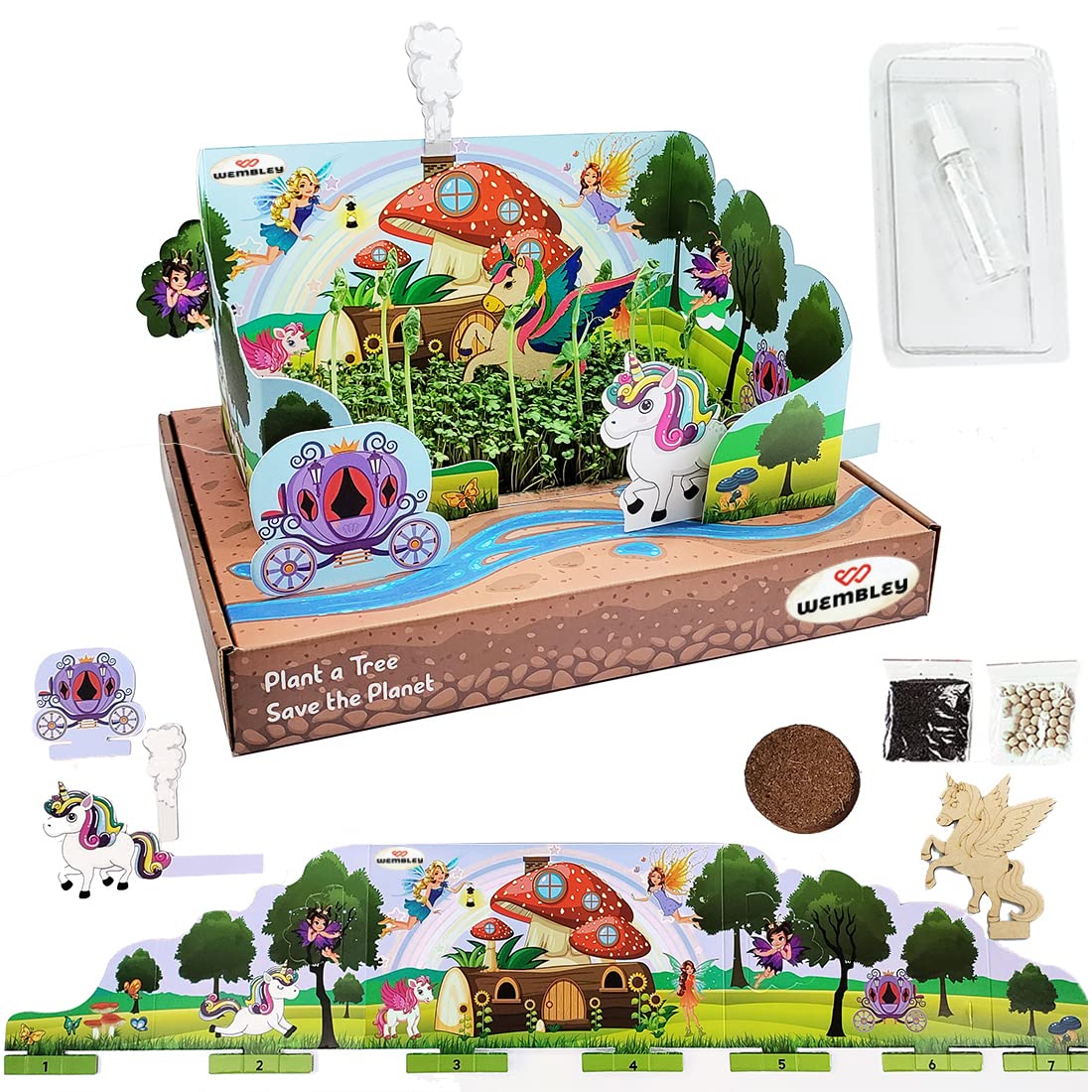 Wembley Unicorn Theme Gardening Kit Kids Arts And Crafts Project