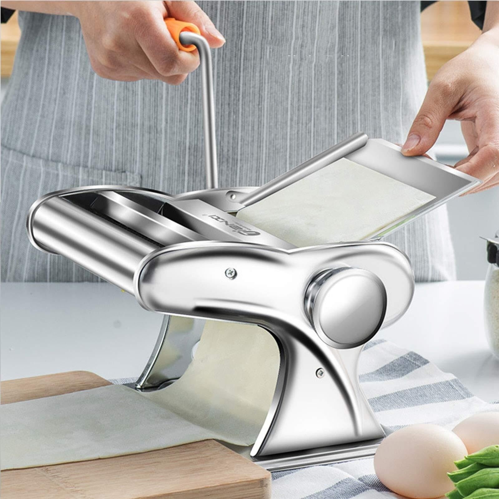 Máquina para Hacer Pasta Máquina para Hacer Pasta Máquina para Hacer Fideos Manual Máquinas para Hacer Fideos de Metal con Espesor Ajustable Adecuado para máquina para ha