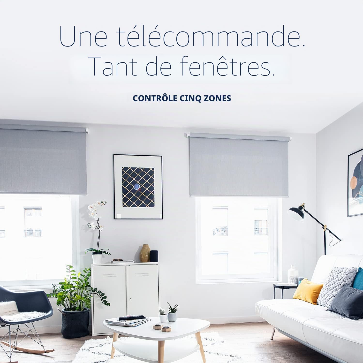 Somfy Situo 5 Pure Télécommande RTS pour jusqu'à 5 stores motorisés ou groupes – Compatible avec moteurs RTS, stores, stores – Non compatible avec Zigbee, Z-Wave, Wi-Fi – Warm Pure Tone 1870575
