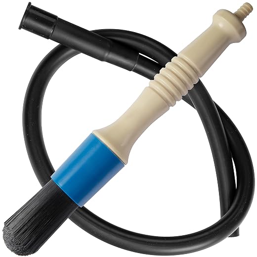 DECOHS Parts Washer Brush with 31 Inch Hose- Wear Resistant Parts Cleaning Brush- Parts Cleaner Flow Through Replacement Brush for Parts Washing Cleaning