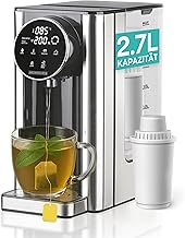 Sponsored You’re seeing this ad based on the product’s relevance to your search query.Learn more about this advertisement Heinrich´s Hot Water Dispenser Hot Water at the Touch of a Button Between 40°-100°C, Water Quantity 100 ml - 400 ml Selectable, Suitable for Baby Food, Includes Cleaning Function + Filter, Touch