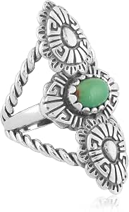 Amazon.com: American West Jewelry Genuine Gemstone Sterling Silver ...