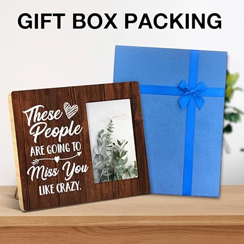 Miniatura 5 de Regalos de despedida para mujeres y hombres, regalos de despedida para compañeros de trabajo, amigos de trabajo, regalos rústicos de madera con