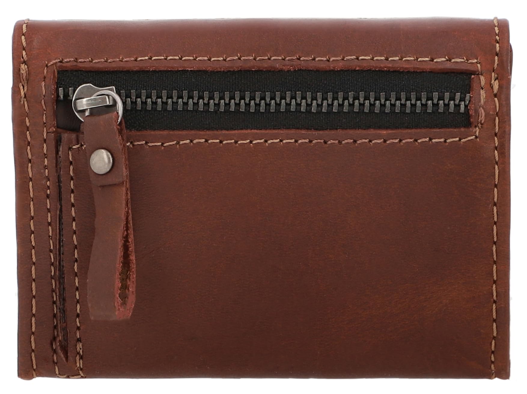 Gusti Bolsa de Tabaco - Lutz Curtido vegetal Bolso de tabaco de liar de Caucho natural Accesorio Marrón Oscuro Cuero