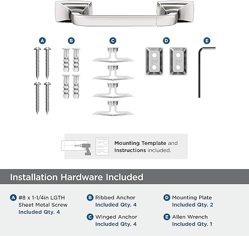 Vista 90 de Amerock BH36012BBZ - Toallero dorado champán Accesorio de baño Highland Ridge 7-7/16 pulgadas (7.441 in) de longitud Toallero de mano