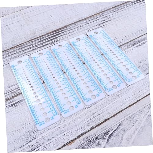 Miniatura 8 de Operitacx Herramienta de dibujos animados de reglas de acolchado de 10 piezas