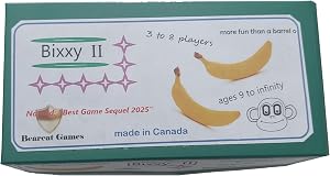 Bixxy II Board Game, 3-8 Players, Ages 9+, Award-Winning Family Game Made in Canada