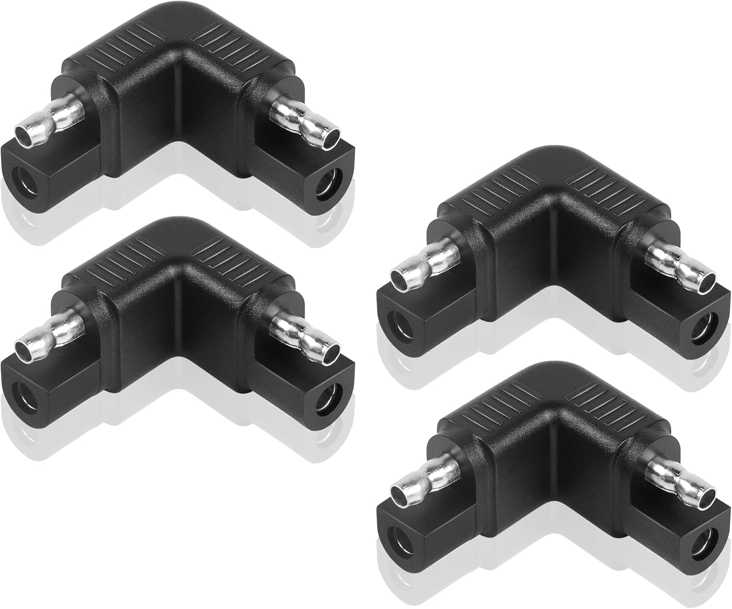 GINTOOYUN SAE Polarity Reverse Adapter 90 Degree Angled SAE