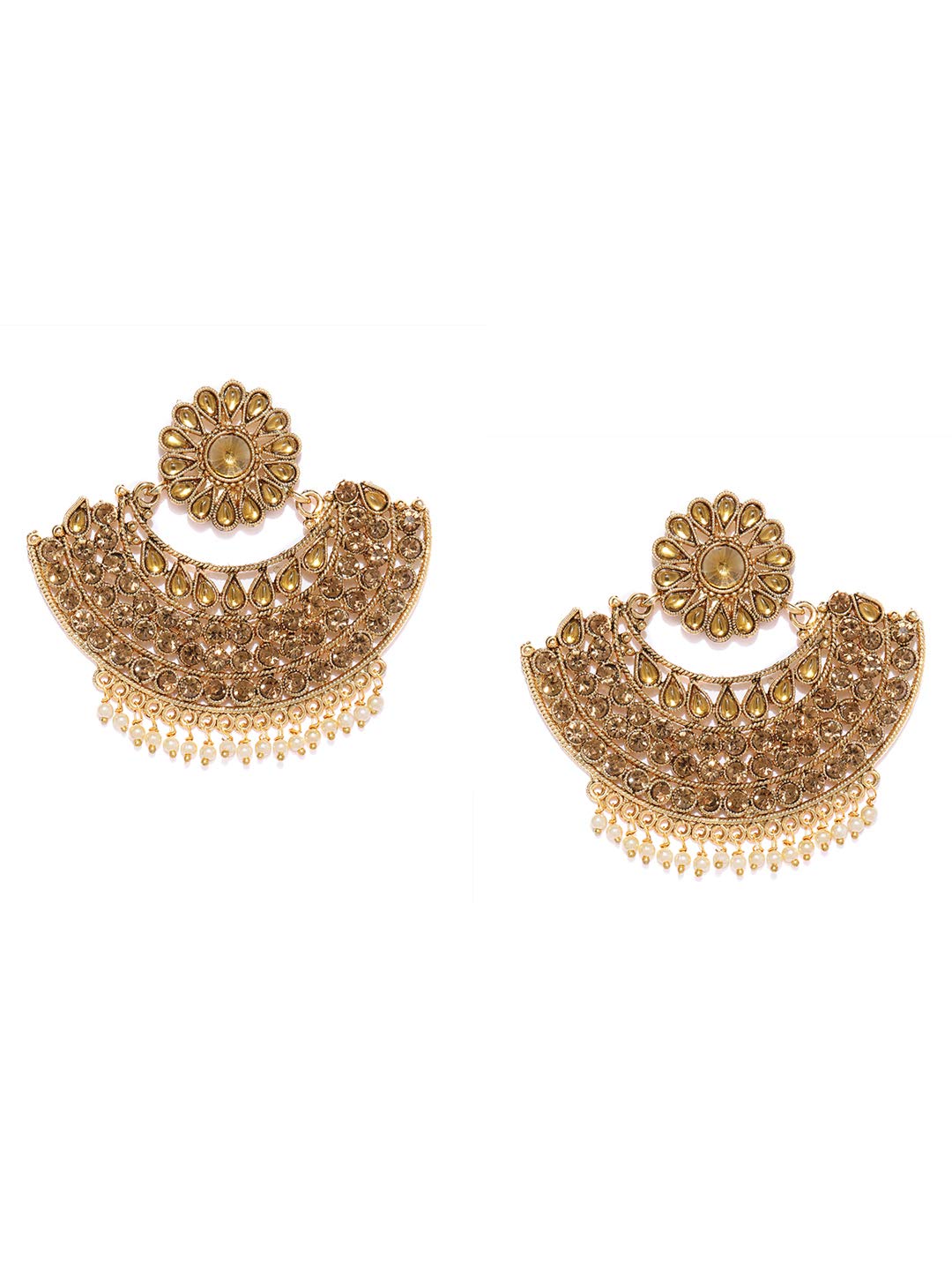 See full amazon price history chart for ZAVERI PEARLS Ethnic Dangler Earrings for Women (Golden) (ZPFK9331) ZAVERI PEARLS Ethnic Dangler Earrings for Women (Golden) (ZPFK9331) (B081LGJ6HF) Amazon Price History, Amazon Price Tracker
