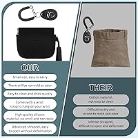 Vista 6 de WALLFID Bolsa de silicona para golosinas para perros, cierre automático, con clicker de entrenamiento para mascotas, bolsa de paseo para perros