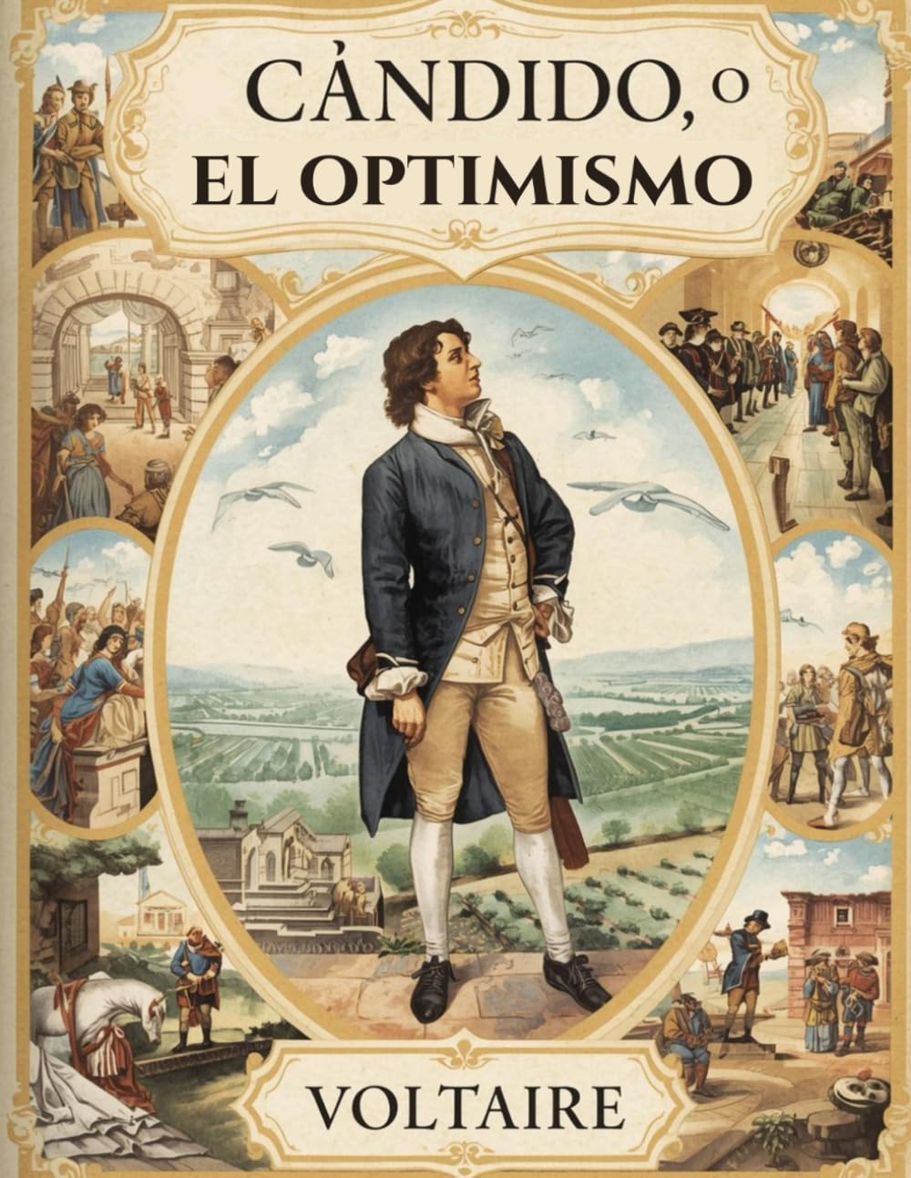 Cándido, o el optimismo: Clásico de Voltaire - sátira, filosofía y el viaje de un joven hacia la verdad