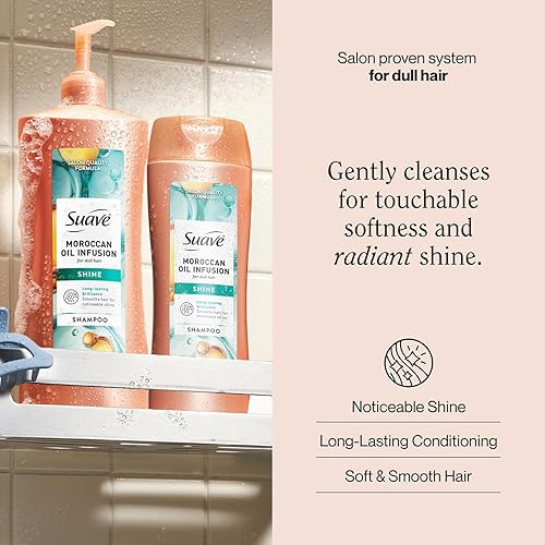 Miniatura 2 de Suave Champú Marroquí con Infusión de Aceite de 2 tamaños, limpiador diario suave para cabello suave y brillante