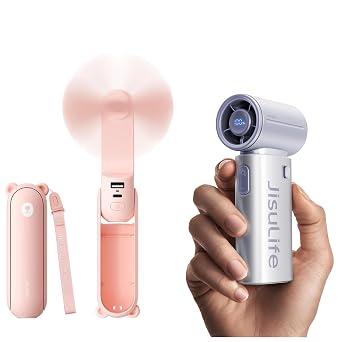JISULIFE 3 IN 1 Mini Portable Fan & Handheld Fan 9S