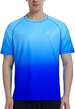 Roadbox Men's Rash Guard Short Sleeve, UPF 50+ UV Sun Protection SPF Shirts, Quick Dry Lightweight Fishing Swim T-Shirt