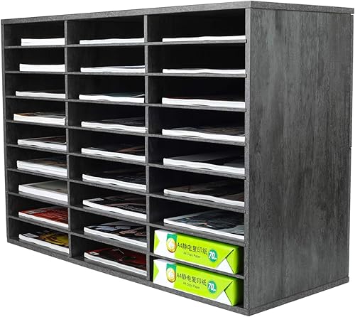 Vista 104 de PAG Organizador de literatura de madera para encimera, buzón de estudiante para aula, soporte de papel de escritorio para oficina, hogar, escuela