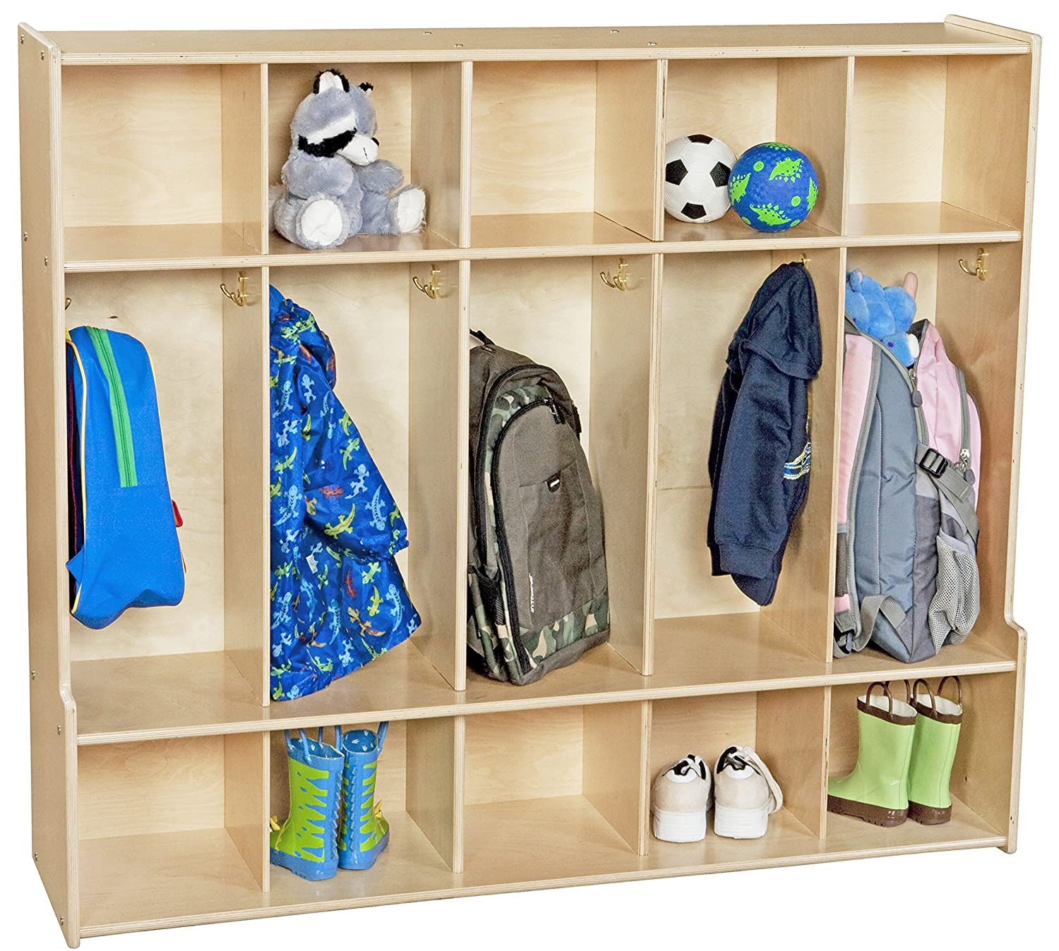 Contender Section Natural Coat Locker with Cubby Kuwait Ubuy