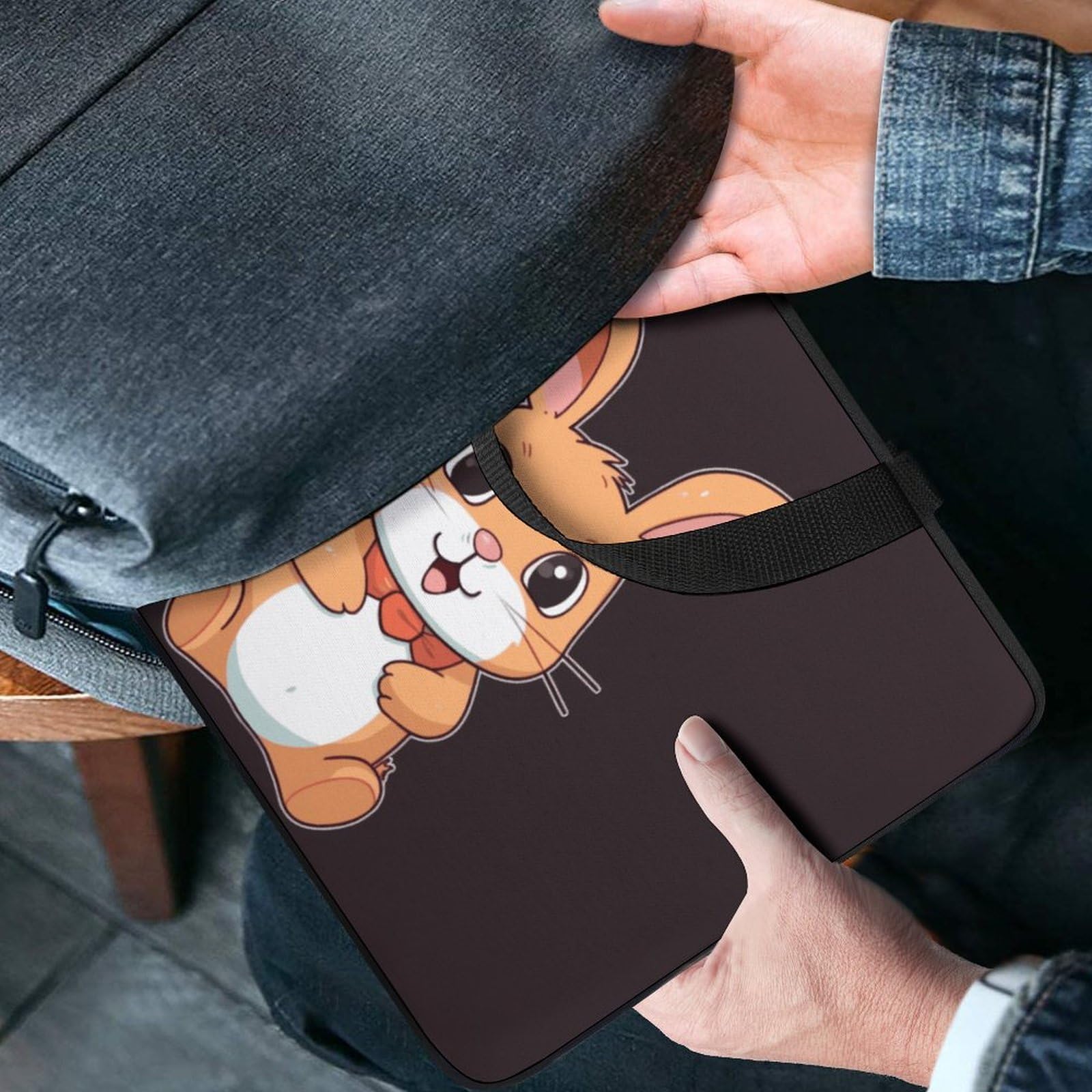 Custodia per laptop da 17 pollici, ultra sottile, leggera e impermeabile, in neoprene resistente, con cinghia da polso