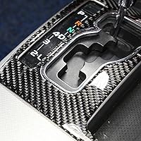 Vista 3 de LLKUANG Fibra de carbono real Control central de cambio de engranajes Panel Trim para Toyota Tacoma 2011 2012 2013 2014 2015 Interior Accesorios