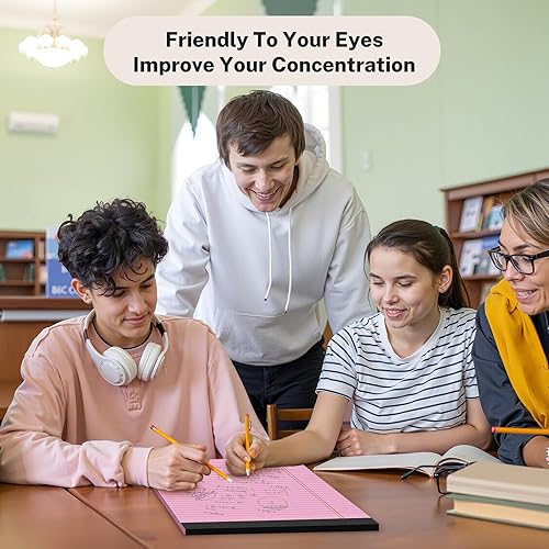 Miniatura 7 de Bloc legal rosa de 8.5 x 11 pulgadas, bloc de notas de 8.5 x 11 pulgadas, rayas anchas, paquete de 12 blocs de notas rosas de 8.5 x 11, papel rosa