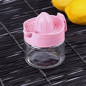 Promosyonca Limon Sıkacağı, Cam Gövde, Plastik Sıkacak, 300 ml (Lila)