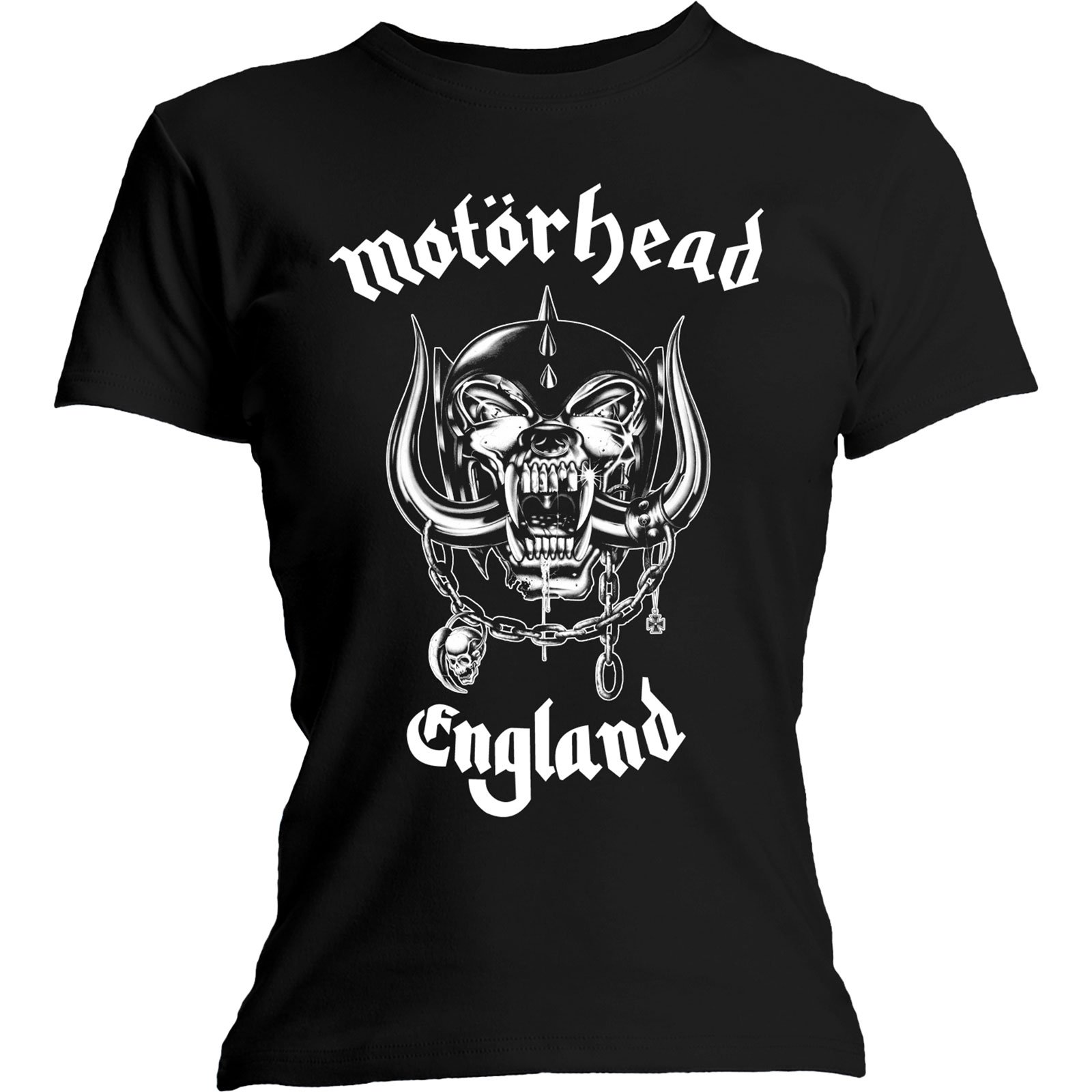 Ladies Motorhead England Lemmy Kilmister Official Tee T-Shirt Womens Girls