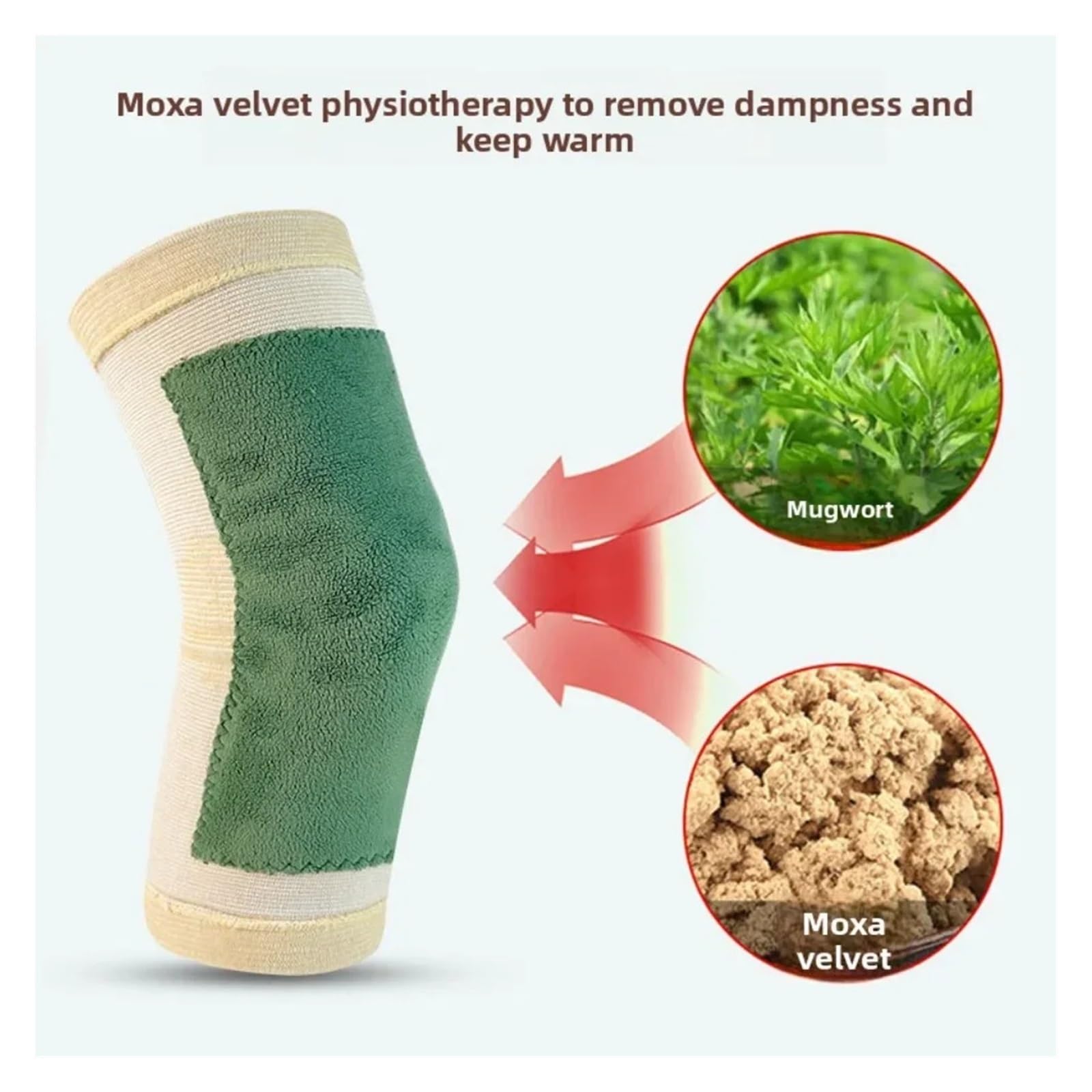 MRKU Genouillères de Sport antidérapantes et chauffantes pour Adultes âgés, Protection des Jambes en Hiver à l'intérieur (1 Paire).