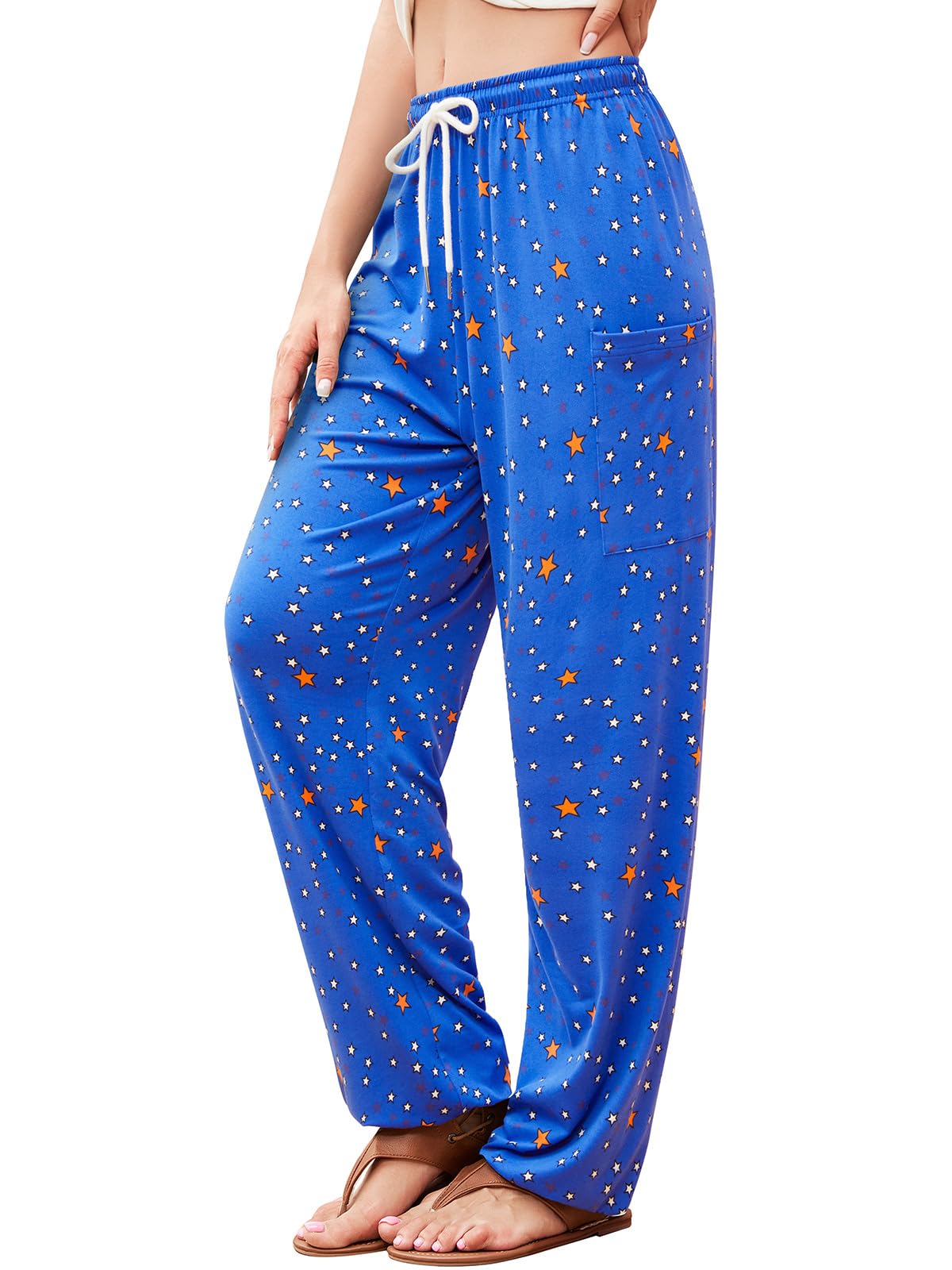 QIANXIZHAN Boho Palazzo Pants - Spodnie Kobiety
