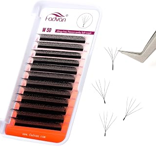 Eyelash Extensions 5D W Volume Russia 0.07D Curl 8-12mm Mixed Length Professional Prepared False Lashes Natural 5D Prepared Eyelash Extensions FADVAN