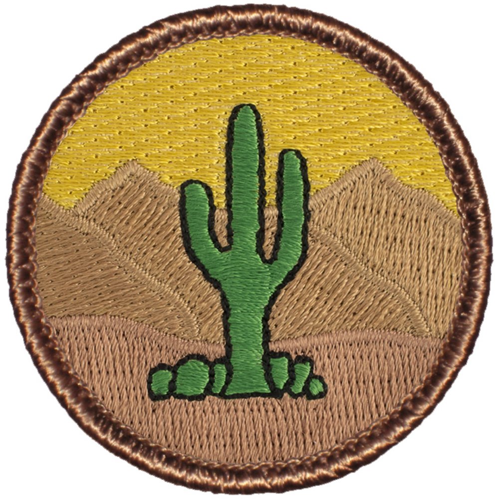 Cactus Patrol Patch - 2" Round (Sew-on)
