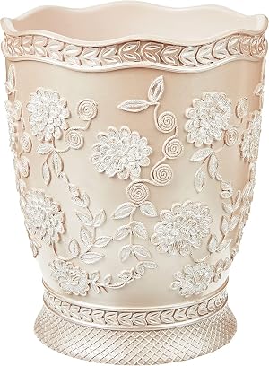 Zahari Home Decorative Trash Can for Bathroom Office Bedroom - 2 1 Gallons Stylish Small Trash Can for