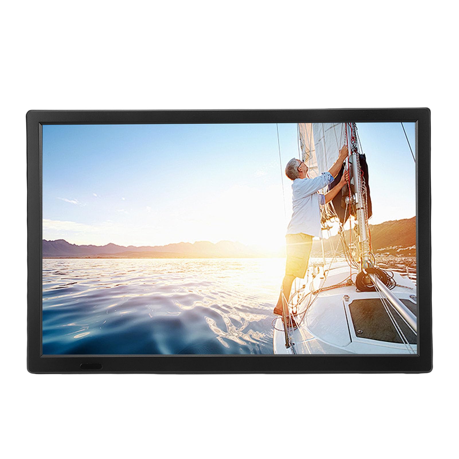 Cuifati Petit Téléviseur Intelligent de 15,4 Pouces, Télécommande Vocale, Applications de Streaming Intégrées, Tuner ATSC, WiFi Bluetooth, Lecture USB, Télévision HD pour Cuisine,