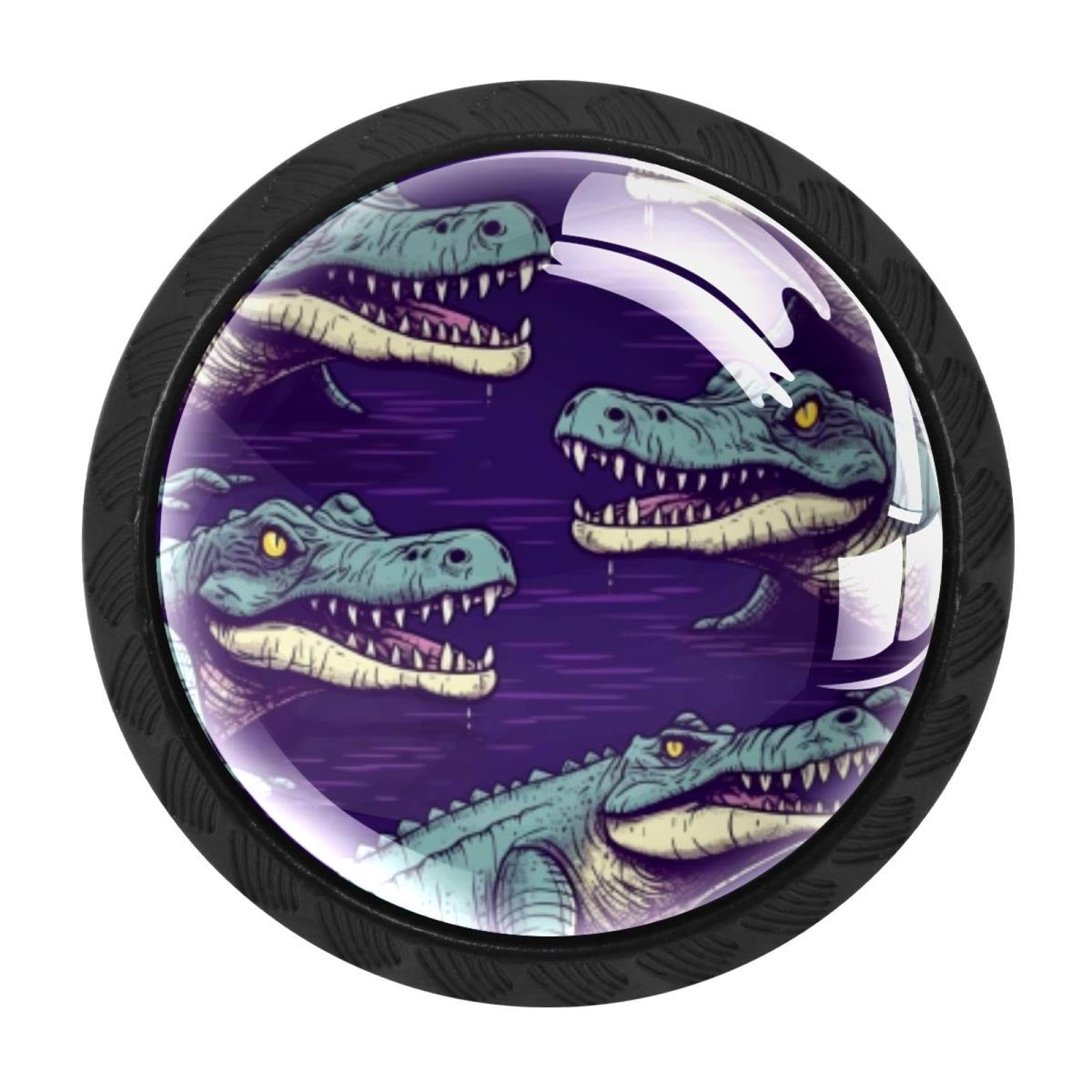 CHENZZZZ 4 Pack Crocodile Kitchen Cabinet Knobs Drawer Knobs Door Dresser Handles for Personalized Gifts Great for Any Occasion