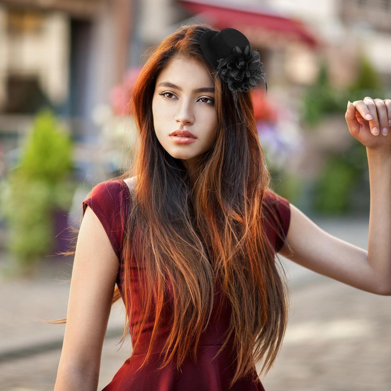 9/25❁︎yoru様❁︎ ヘッドドレス トーク帽 Amazon.co.jp: BESTOYARD ヘッドドレス ハット トーク帽 髪飾り ミニ