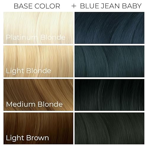 Miniatura 6 de ARCTIC FOX Tinte de color semipermanente para el cabello vegano y libre de crueldad animal (8 onzas líquidas, BLUE JEAN BABY)