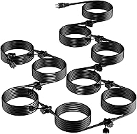 Vista 11 de K KASONIC - Cable de extensión para exteriores de 25 pies, enchufes con 3 salidas espaciados uniformemente, 16/3 SJTW a prueba de inclemencias