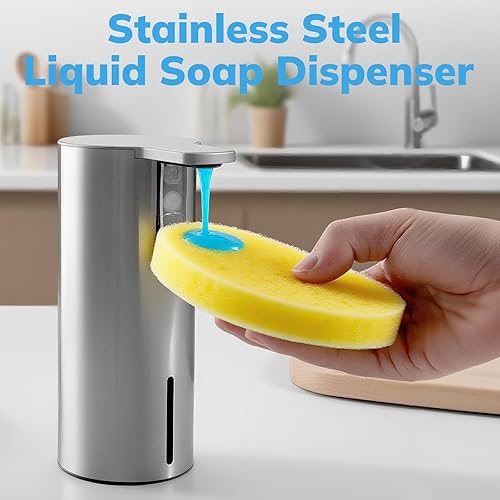 Miniatura 2 de Umimile Dispensador eléctrico de jabón para platos para cocina y baño, dispensador de jabón líquido de manos de 2 modos, 11.8 onzas recargable con