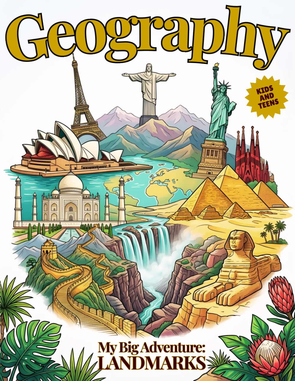 My Big Geography Adventure: Landmarks: Color and Learn About Famous Landmarks from Around the World | Kids and Teens (My Big Geography Adventure Collection)