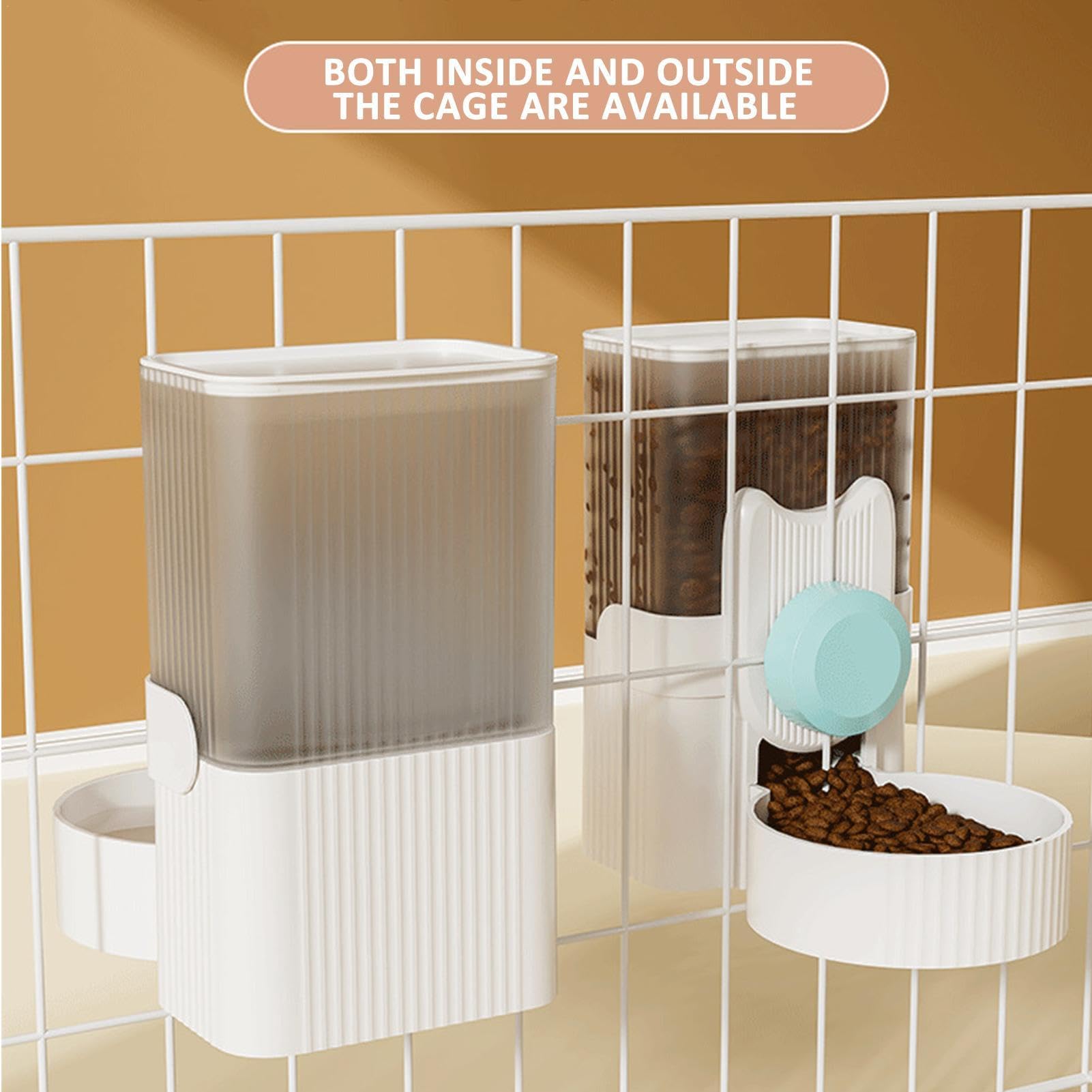 Distributeur Automatique de Nourriture à Suspendre, 1000ml Distributeur Eau pour Petits Animaux, Mangeoire Automatique pour Cage Chiot, Lapin,Cobaye, Furet, Hérisson, Chat, Chinchilla