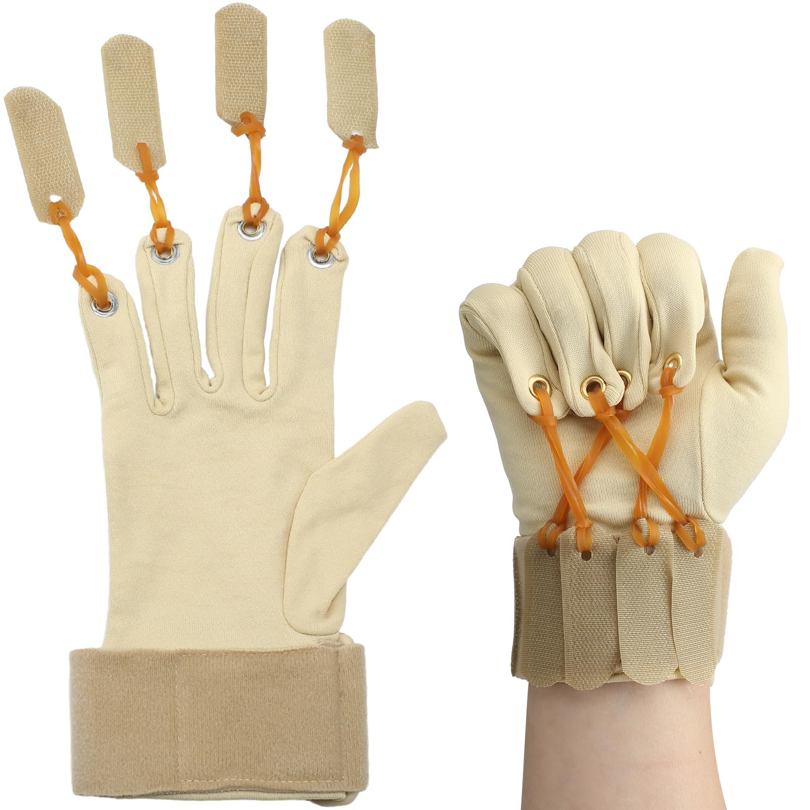 CuffbowCuffbow Traction Exercise Glove Finger Flexion Glove Deluxe Traction Glove Handed Exercise Glove for Increasing Strength Flexion of Joints and Fingers, Small/Medium(Right)