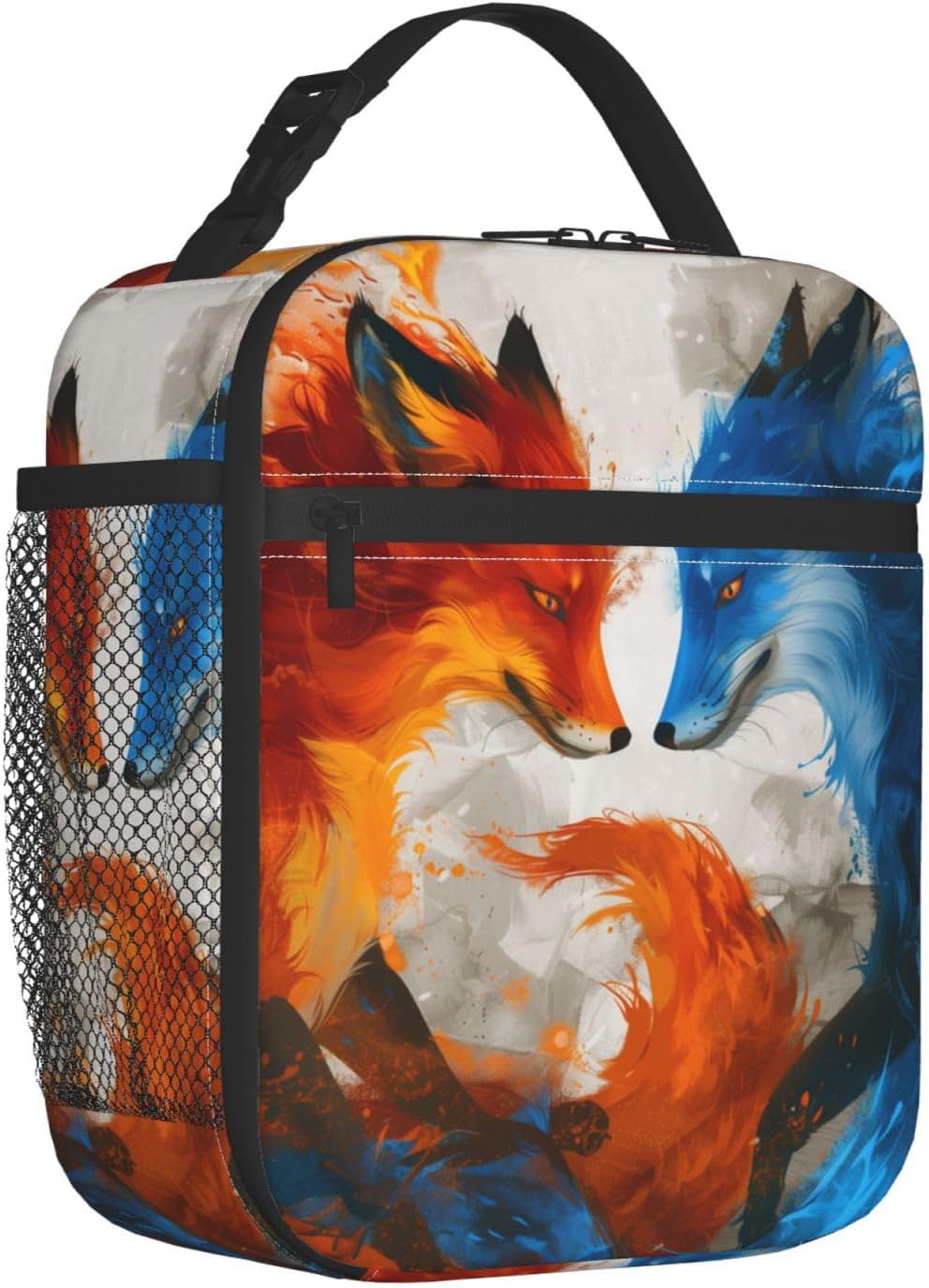 Insulated Lunch Box for Girls Boys Women Kids Fox Lunch Box for Work,Picnic,School,Travel,Hiking, Beach or Fishing Polyester Fox Lunch Bag - Image 3