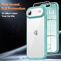 Vista 279 de TAURI Funda magnética 2 en 1 transparente para iPhone 14 Pro, compatible con Magsafe [no amarillenta] con protector de pantalla, protección de grado