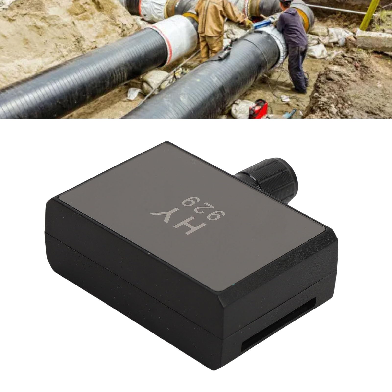 Bnineteenteam Detector de Fuga de Agua, Detector de Fugas de Agua Subterránea, Kit de Detección de Sondas Duales, AC100‑240V para Construir Tuberías