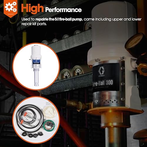 Miniatura 6 de 238286 Kit de reparación 238286 Kit de motor neumático y kit de reparación de bomba 238286 Kit de reparación superior e inferior para Graco 300 51