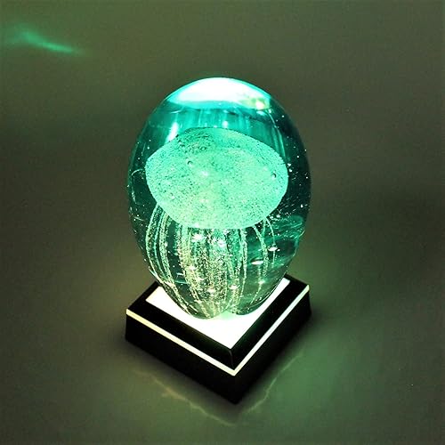 Miniatura 4 de ASENTE Base de exhibición iluminada LED, ilumina y muestra tu arte de cristal, esculturas y mucho más. Perfecto para vidrio, trofeos y