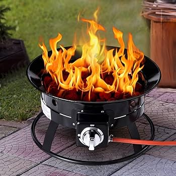 Braciere A Gas Propano Da Esterno 101,6 Cm - Rettangolare Con Coperchio, Paravento In Vetro, Pietra Lavica, Per Giardino E Terrazza