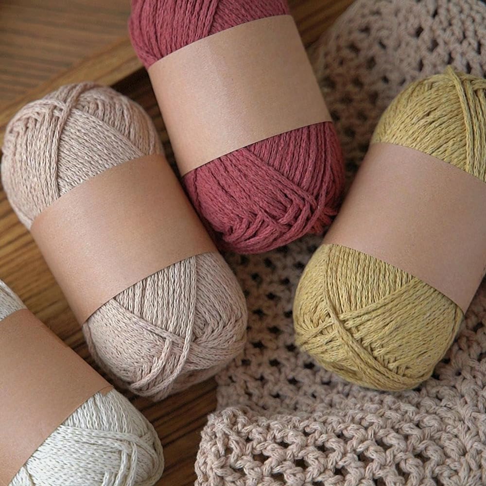 4/6/8/10 szt. 100 g średniej wagi przędza bawełniana, ręcznie robiona przędza bawełniana, do szydełkowania torebek DIY, czapek, podstawek i akcesoriów domowych