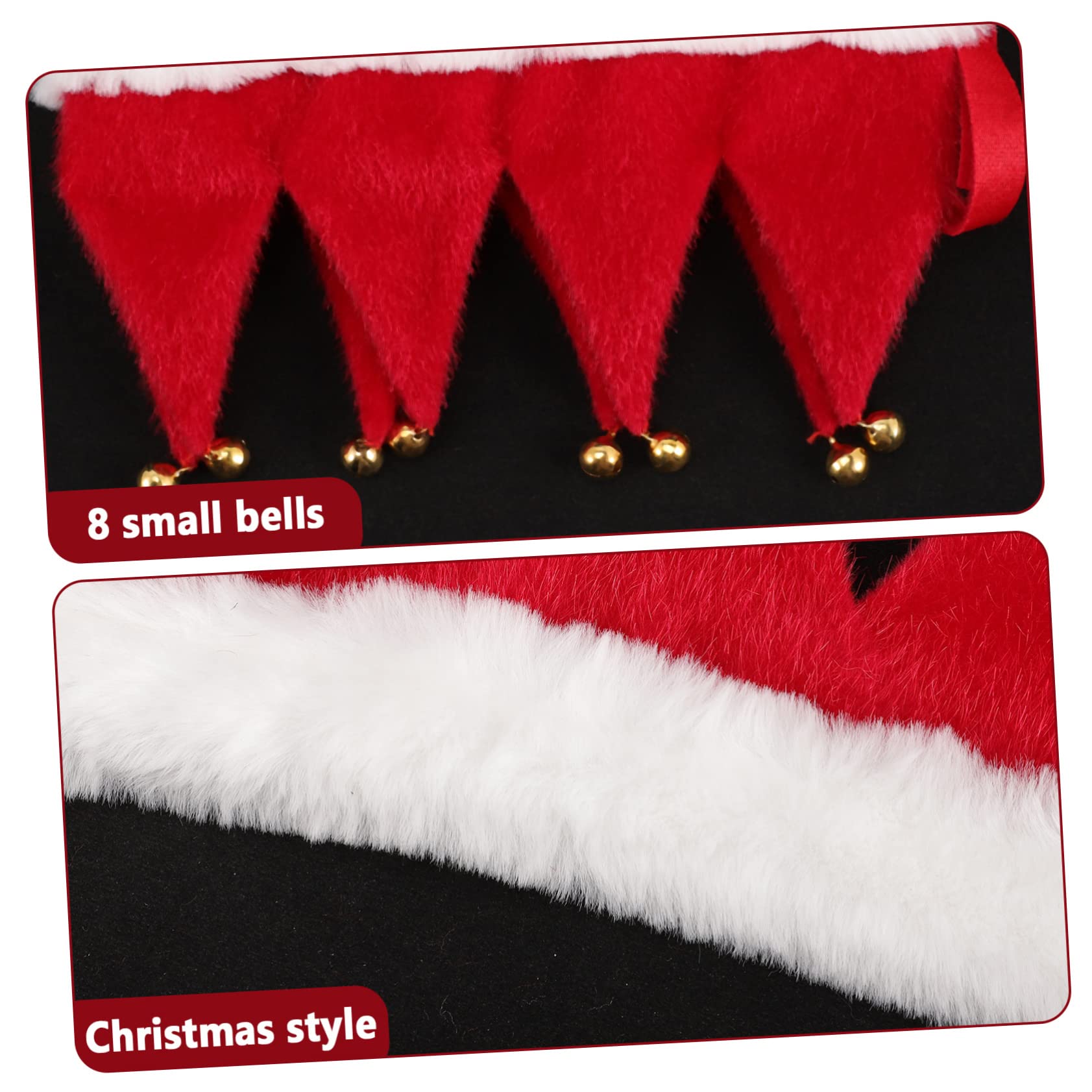 Sosoport 4stücke Pet Christmas Collar Mit Glöckchen Für Hunde Und Katzen Festliche Weihnachtsdekoration Für Haustiere Verstellbar Und Langlebig Für Feiertage Und Fotosessions