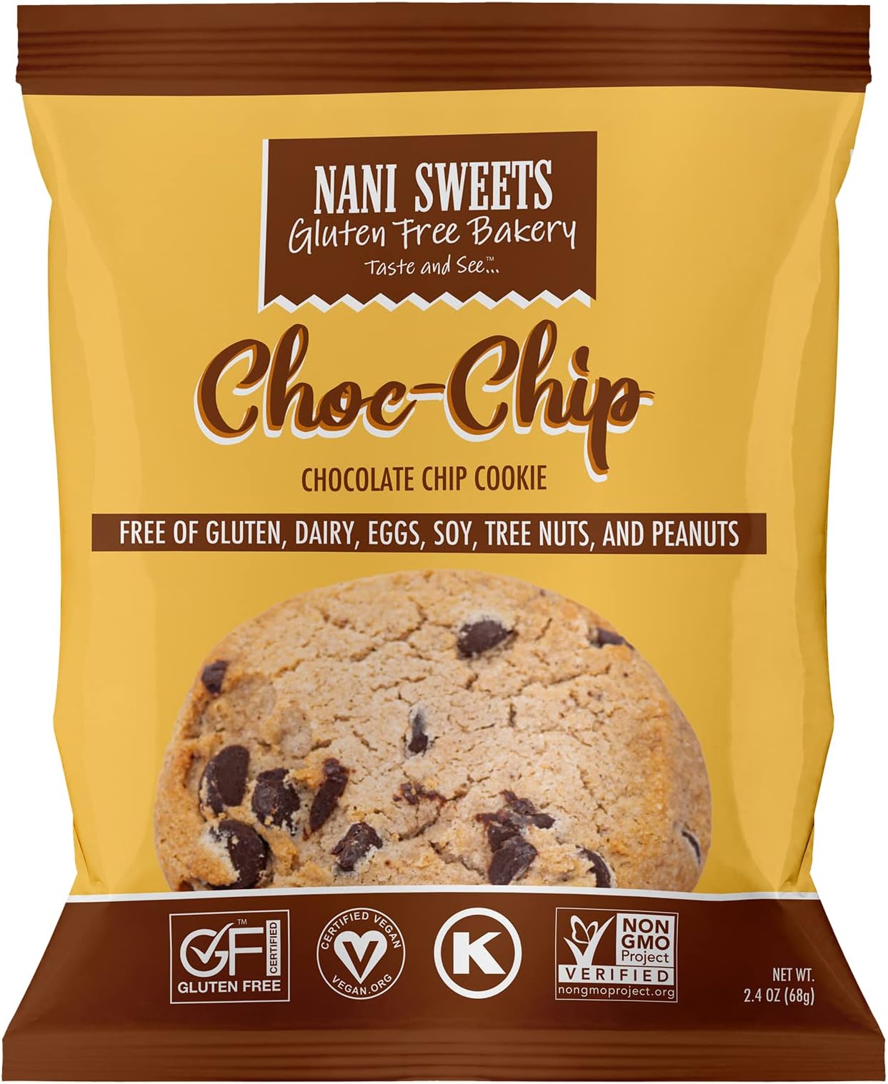 Nani Sweets Cookies (Choc Chip) One Dozen Cookies